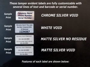 tamper evident labels