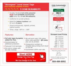 asset tags for asset tracking