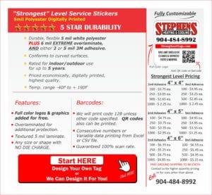 STRONGEST LEVEL SERVICE STICKERS