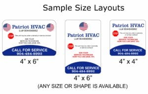 SERVICE STICKERS LAYOUTS