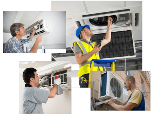 HVAC SERVICE STICKERS